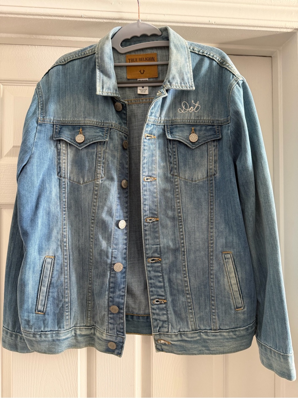 True Religion Denim Jacket Medium Light Wash